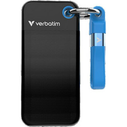 Verbatim Pocket 512GB Εξωτερικός Σκληρός Δίσκος SSD 2.5" USB-C USB 3.2 Black Blue