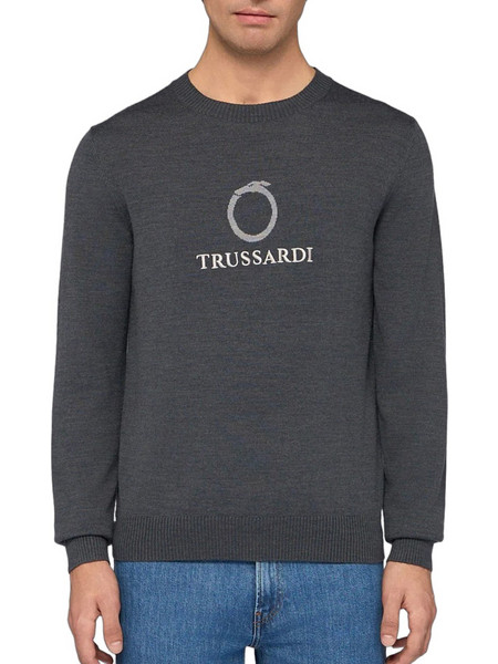 Trussardi Ανδρικό Πουλόβερ Ανθρακί MK610K03-023
