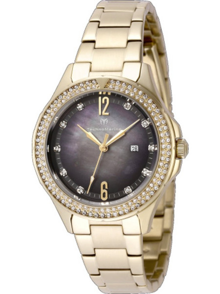 TechnoMarine Luna Γυναικείο Ρολόι με Χρυσό Μεταλλικό Μπρασελέ TM-826010