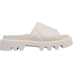 DKNY Δερμάτινα Γυναικεία Σανδάλια Εκρού K1424563-MIK