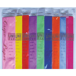 UniPap Χαρτί Γκοφρέ Μαύρο 50x200cm 4-34-90