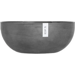 Ecopots Sofia Wall Κρεμαστή Γλάστρα Εξωτερικού Χώρου Οβάλ Πλαστική Γκρι 31758-257