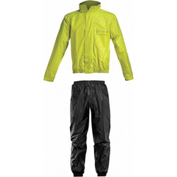 Acerbis Rain Suit Logo Ανδρικό Αδιάβροχο Σετ Μπουφάν & Παντελόνι Μαύρο Κίτρινο ACE000SUI01