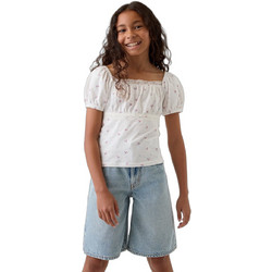 Gap Παιδικό Crop Top Κοντομάνικο Λευκό 898837000