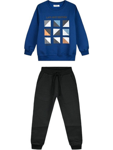 Energiers Παιδικό Σετ Φόρμας Royal Blue Μαύρο 13-126086-0