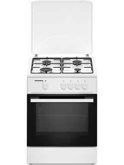 Heinner HFSC-K6060WH Κουζίνα Αερίου 65lt με Εστίες Αερίου 60cm