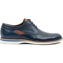 Damiani Ανδρικά Σκαρπίνια Derby Δερμάτινα Navy Μπλε 2801