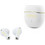 Guess Gold Line Glossy Classic Logo TWS Ακουστικά Bluetooth Earbud White