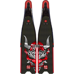 Epsealon Hard Carbon Umibozu Βατραχοπέδιλα Κατάδυσης Carbon Black Red
