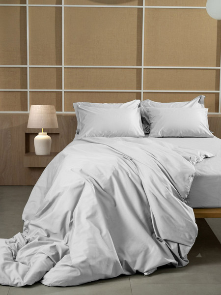 Sunshine Home Σεντόνι Υπέρδιπλο Βαμβακοσατέν 250x280 Omnia White