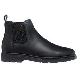 Geox Spherica EC1 Ανδρικά Chelsea Μποτάκια Δερμάτινα Μαύρα U66CJA00047C9999