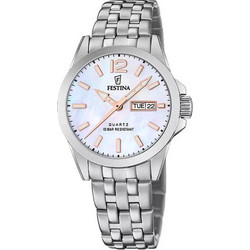 Festina Γυναικείο Ρολόι με Ασημί Μεταλλικό Μπρασελέ F20455/5