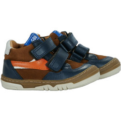GBB Παιδικά Sneakers Μποτάκια Navy Μπλε Πορτοκαλί AM264-24
