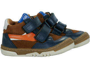 GBB Παιδικά Sneakers Μποτάκια Navy Μπλε Πορτοκαλί AM264-24