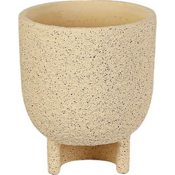 MarHome Κασπώ Δαπέδου Τσιμεντένιο με Βάση Μπεζ 17x20cm 06-20250