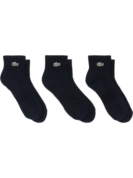 Lacoste Ανδρικές Κάλτσες Κοντές Μαύρες 3Pack RA9182-031