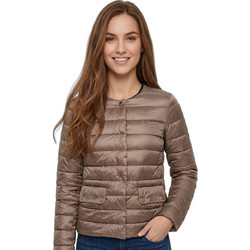 Only Γυναικείο Μπουφάν Puffer Κοντό Καφέ 15349462