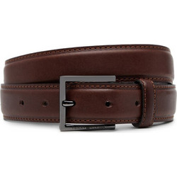 Tommy Hilfiger Hudson Ανδρική Ζώνη Δερμάτινη Λεπτή Καφέ AM0AM13379-GB6