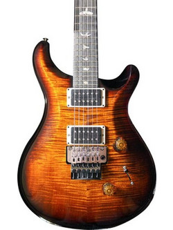 PRS Guitars Custom 24 Floyd Ηλεκτρική Κιθάρα Double Cut με Μαγνήτες HH & Ταστιέρα Ebony Black Gold Wraparound Burst