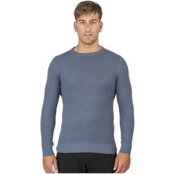 Double Ανδρική Πλεκτή Μπλούζα Μπλε KNIT-8025