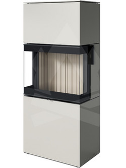 Spartherm Largo S Steel Pearl Ivory Eboris 1300 Ατσάλινη Ξυλόσομπα Αερόθερμη 11.4kW