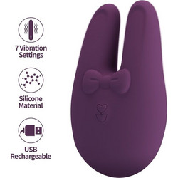 Romance Bunny External Stimulator Κλειτοριδικός Δονητής 8.5cm Μωβ