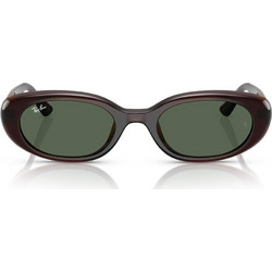 Ray-Ban RB4441D 71471 Γυναικεία Γυαλιά Ηλίου Οβάλ Κοκάλινα Καφέ με Πράσινο Φακό