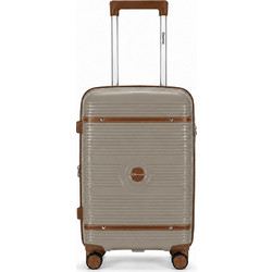 Benzi BZ5900 Βαλίτσα Καμπίνας 55x37x20cm με 4 Ρόδες Καφέ