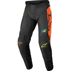Alpinestars Racer Tech Compass Ανδρικό Παντελόνι Μηχανής Καλοκαιρινό Μαύρο Κίτρινο Γκρι