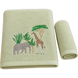 Astron Forest & Safari Σετ Παιδικές Πετσέτες 2τμχ 500gr/m² 85204