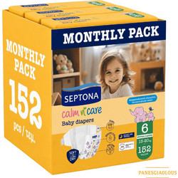 Septona Calm N' Care Monthly Pack Πάνες No6 13-20kg 152τμχ