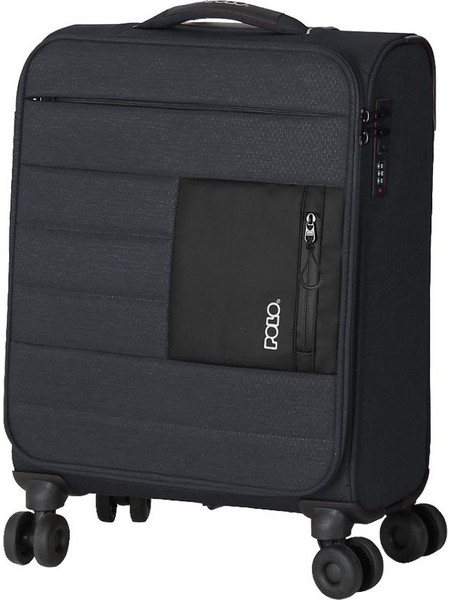 Polo Athens 965006-2100 Βαλίτσα Καμπίνας 57x40x17cm με 4 Ρόδες Μαύρη