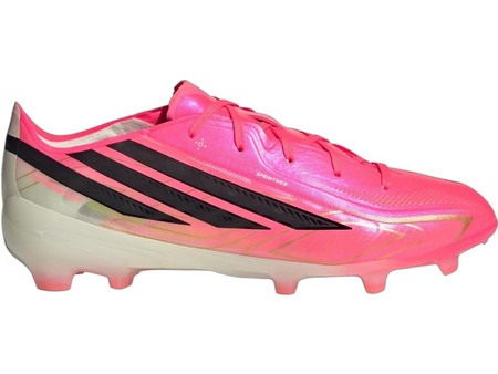Adidas F50 Hyperfast Elite FG IH4451 Παιδικά Ποδοσφαιρικά Παπούτσια με Τάπες Ροζ Λευκά