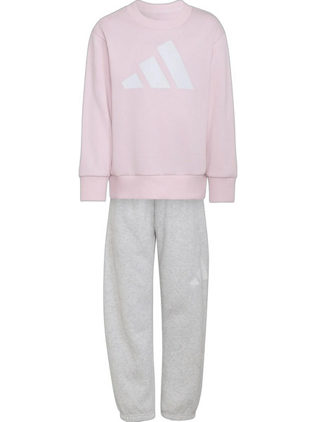 Adidas Παιδικό Σετ Φόρμας Ροζ Γκρι KT3328