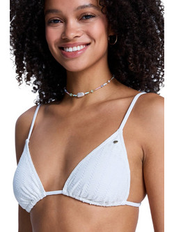 Roxy Island Bikini Top Τριγωνάκι Λευκό ERJX305676-WZA0