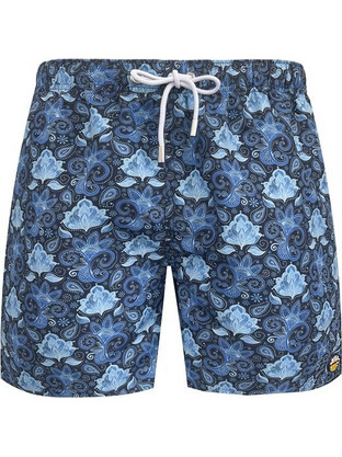Cayos Swim Ανδρικό Μαγιό Σορτς με Σχέδια Μπλε 52-9364