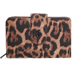 Bag to Bag Μικρό Γυναικείο Πορτοφόλι με Clip & Φερμουάρ Καφέ 4004060