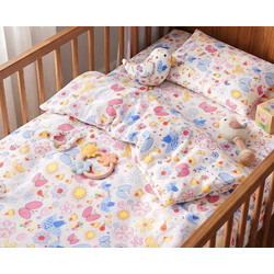 MayHome Butterflies Σετ Παιδική Παπλωματοθήκη Μονή Βαμβακερή 160x240 Λευκή