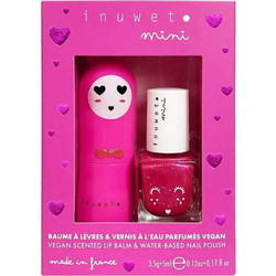 Inuwet Mini Cherry Vegan Scented Lip Balm 3.5gr + Water-Based Nail Polish 5ml