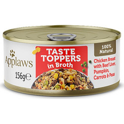 Applaws Taste Toppers Adult with Chicken Breast & Liver in Broth 156gr