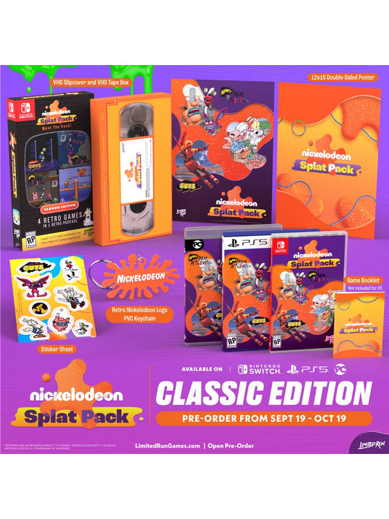 Nickelodeon Splat Pack Classic Edition Nintendo Switch