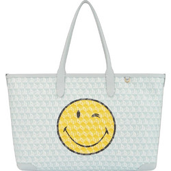 Anya Hindmarch Πλαστική Τσάντα Θαλάσσης Ώμου Λευκή 29x51cm 205245