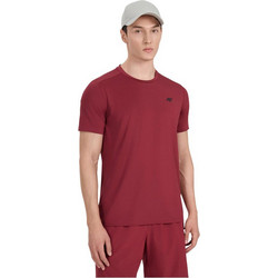 4F Ανδρικό Αθλητικό T-Shirt Μπορντό 4FWAW25TFTSM1521-61S
