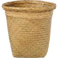 Globostar Cecilia Κρεμαστό Κασπώ Καλάθι Ψάθινο Μπεζ 30x30cm 20344