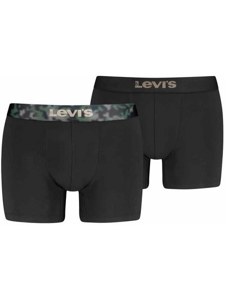 Levi's Ανδρικά Μποξεράκια Σετ Μαύρα 2Pack 701241922