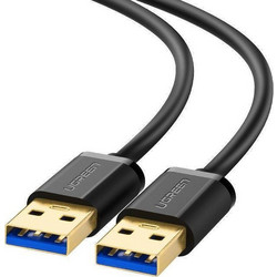 Ugreen US128/10370 Καλώδιο USB-A Male 3.0 to USB-A Male 1m Black