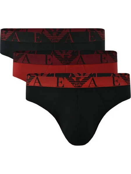 Emporio Armani Ανδρικά Σλιπ Βαμβακερά Μαύρα 3Pack EM000258AF25018-MC682