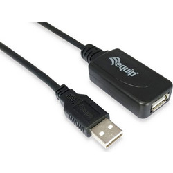Equip 133310 Καλώδιο USB-A Male 2.0 to USB-A Female 10m Black