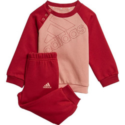 Adidas Βρεφικό Σετ Φόρμας για Κορίτσι Χειμωνιάτικο Κόκκινο Σομόν GS4268