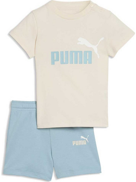 Puma Minicats Βρεφικό Σετ Καλοκαιρινό Μπεζ Γαλάζιο 686285-88